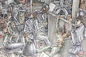 The Brixton Riots (detail), &copy; Museum of London